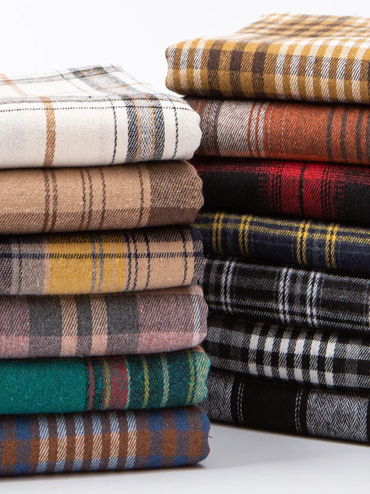 Plaid Wool Blend Fabric 4