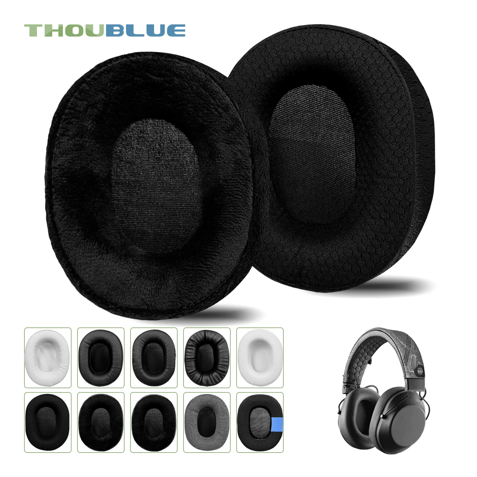 THOUBLUE 교체용 이어 패드, 플랜트로닉스 백비트 핏 6100 이어폰 이어패드, 귀마개 이어 쿠션 헤드밴드
