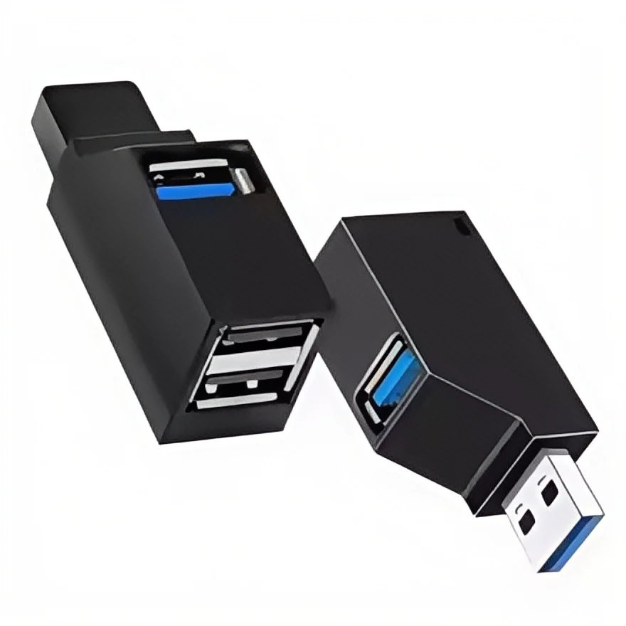USB 3.0 Hub 4-Port Adapter High Speed Data Transfer (5Gbps) PC/Laptop/Mac Compact USB Splitter Flash Drive Mouse