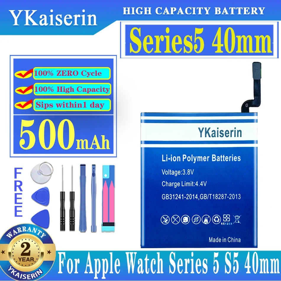 Ykaiserin Series5 Series4 Series3 S 5 4 3 Batteria Per Apple Watch Iwatch Series 5 4 3 S5 S4 S3 42Mm 40Mm 38Mm Lte Gps Batteria