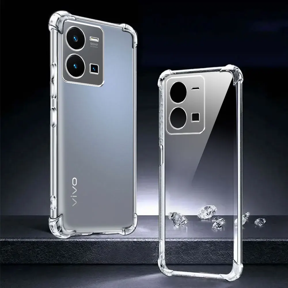 Shockproof Clear Soft Silicone Phone Case with Protective Bumper Cover