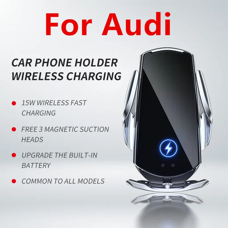 

Car Mobile Phone Wireless Charging Bracket For Audi A1 A3 A4L A5 A6L Q2L Q3 Q5 Q5L Q7 Q8 Central Control Fixed Base Bracket