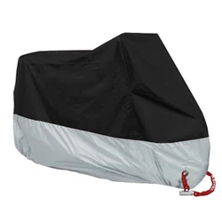 All - Season Waterproof & UV Protective Motorcycle Cover - Red - 2XL  2101 - 2200mm (Silver)