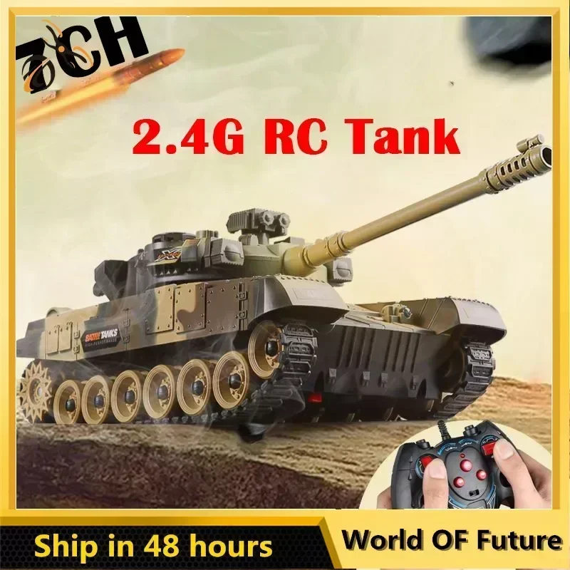 RC Tank Military War Battle United States M1 Leopard 2 Remote Control Toy Car Tactical Model Electronic Toys for Boys Children 2