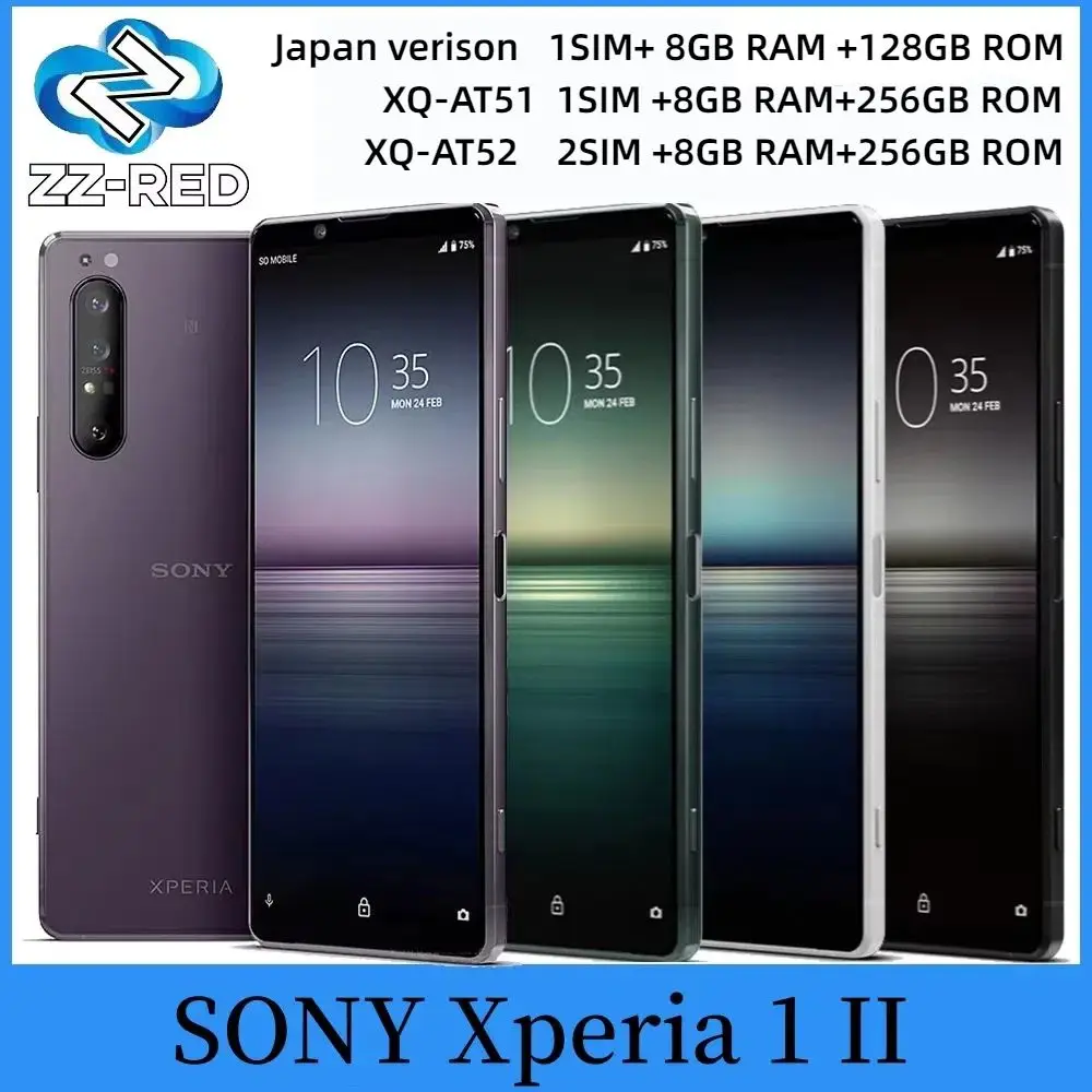 ★XPERIA1II 5G DUAL-SIM XQ-AT52★ Sony Xperia 1 II 1ii 5G XQ-AT51/AT52 ROM 256GB RAM 8/12GB 6.5