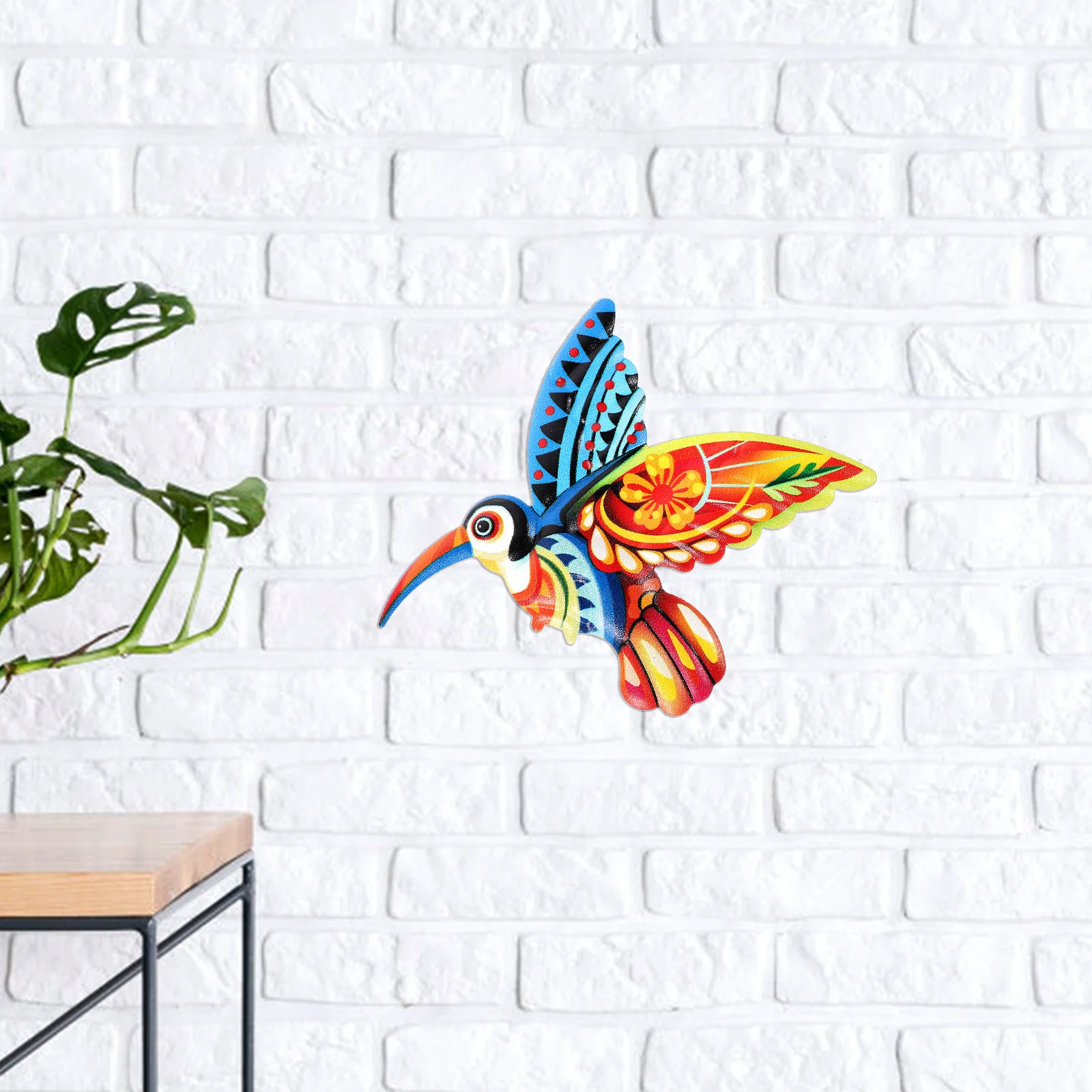 

Wrought Iron Hummingbird Wall Hanging Decor Crafts Art Exquisite Ornament Decoration