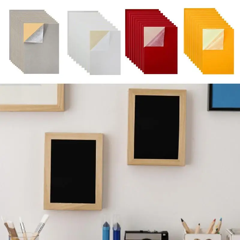 Felt Sheets Adhesive Backed 10pcs A4 Size Peel And Stick Soft Fabric
