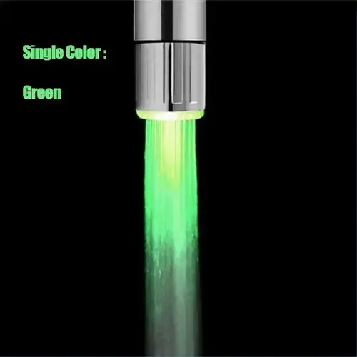 Zhang Ji LED Temperature Sensitive 3-Color Light-up Faucet Kitchen Bathroom Glow Water Saving Faucet Aerator Tap Nozzle Shower - Image 7