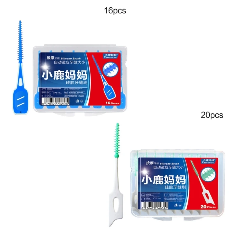 

16/20PCS Dental Floss Pick Interdental Brush Teeth Dental Flosser Toothpic