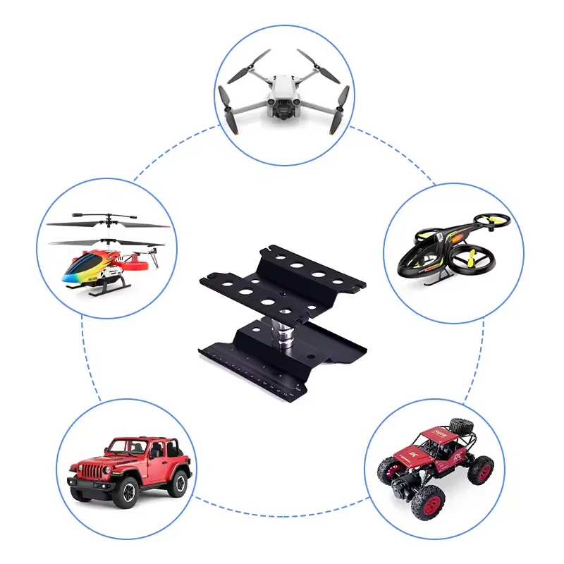 RC Car Repair Stand RC Car Tool Lifting Work Stand Mounting Platform 360 Degree Rotating For 1/10 1/8 Buggy Crawler Car
