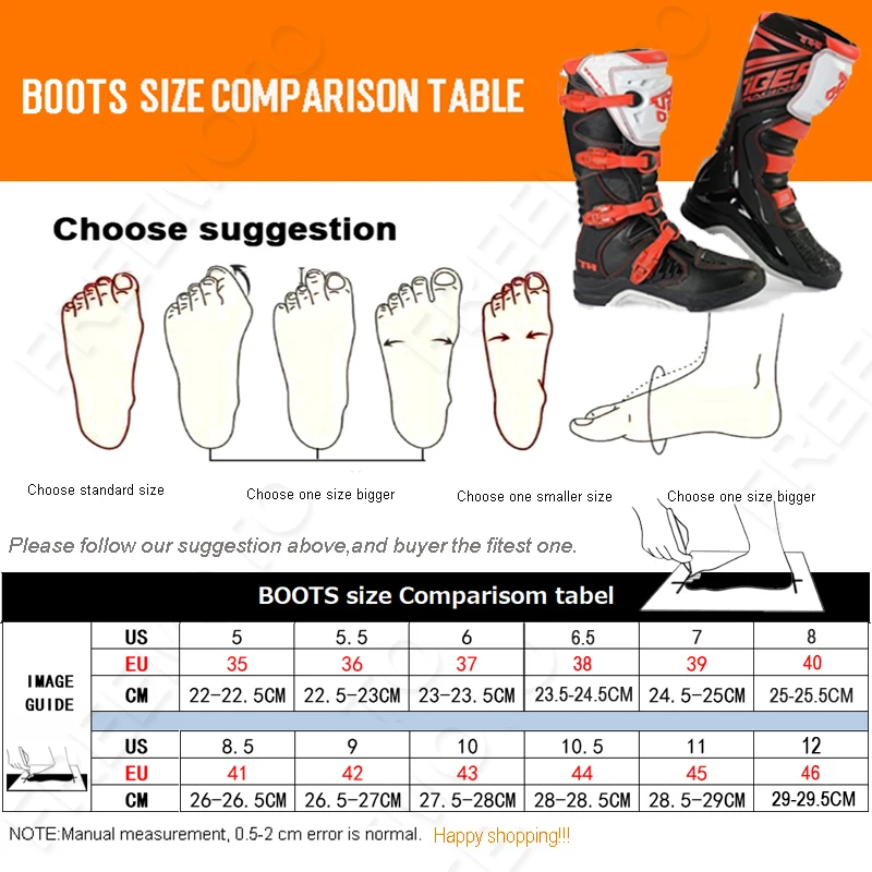 New Motocross Boots Motorcycle Enduro 