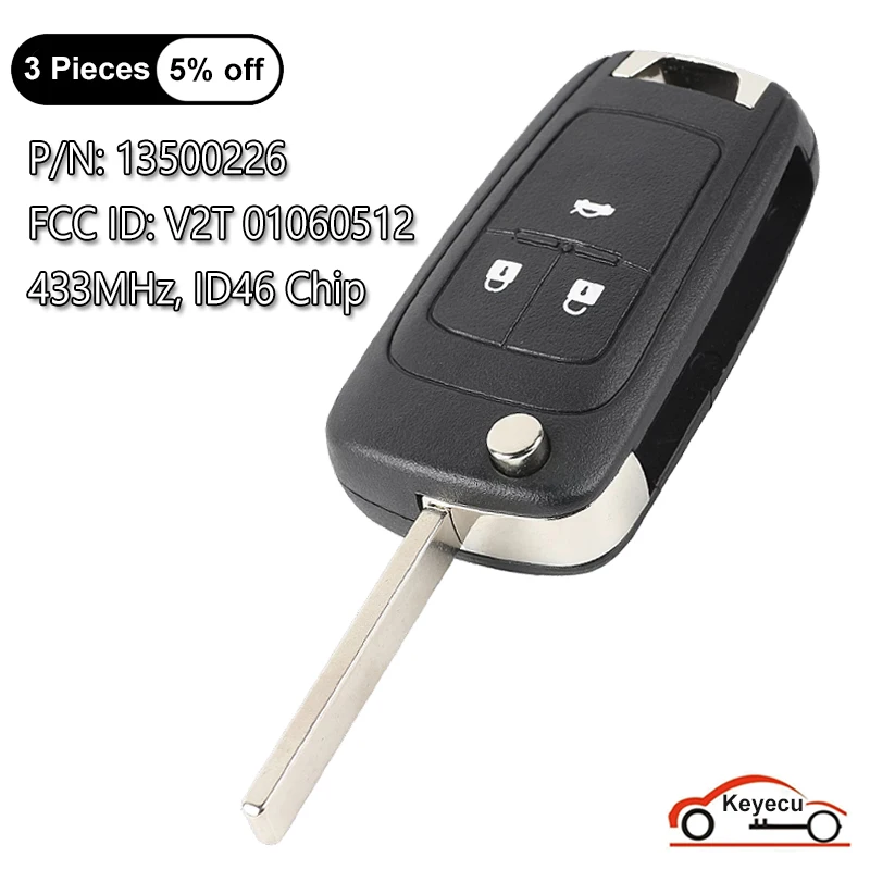 OEM Chevrolet Flip Key Keyless Entry Remote