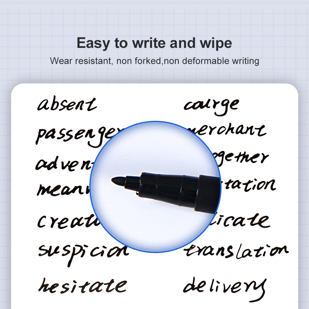 0.7mm Dry Erase Art Markers Pens Erasable Whiteboard Marker Pen Office School Meeting record Stationery Extra Fine Tip white marker pens,marker pens,pen marker,dry erase markers,whiteboard pens
