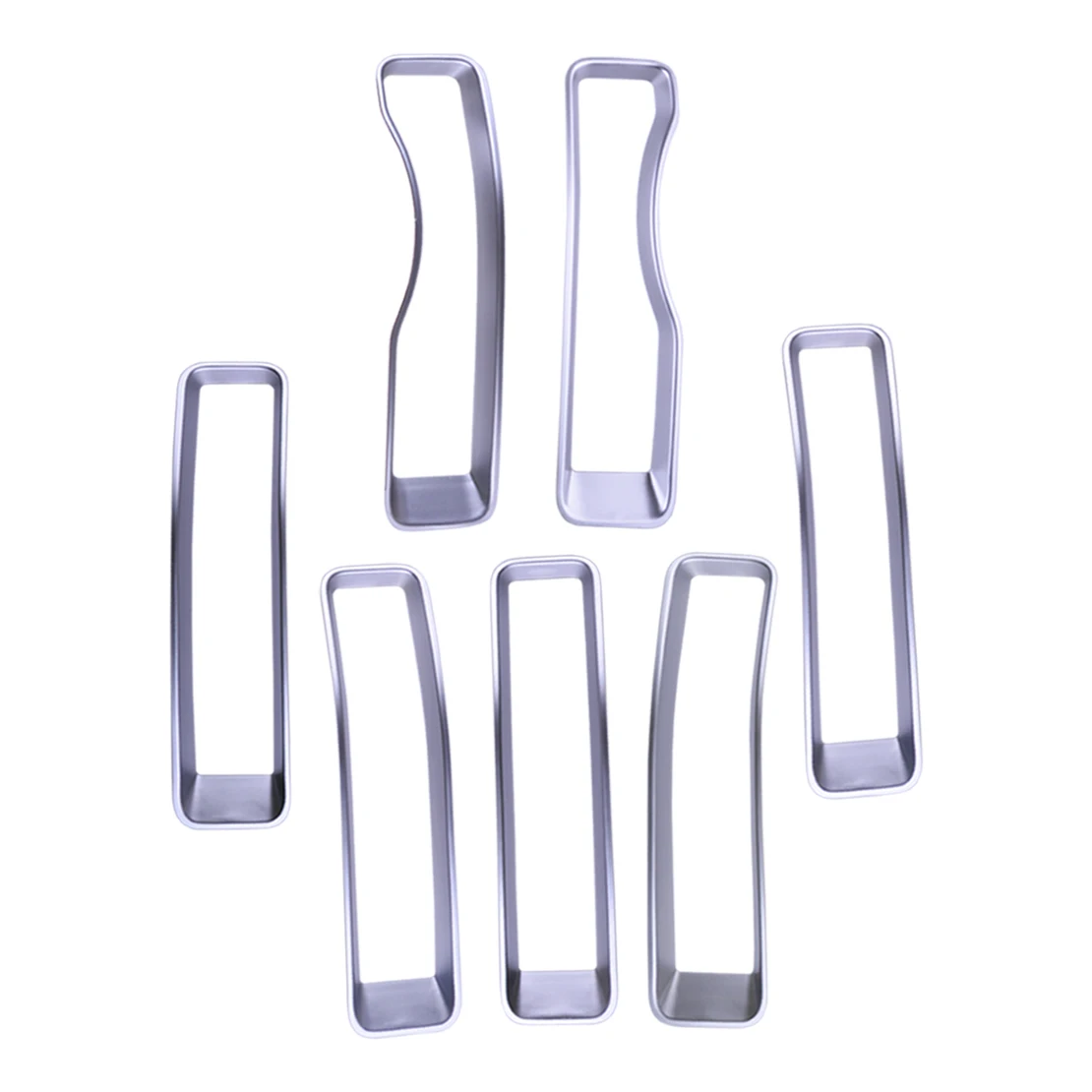 

Silver Front Mesh Grille Grill Insert Cover Trim Set ABS Plastic Fit for Jeep Wrangler JL 2018-2019