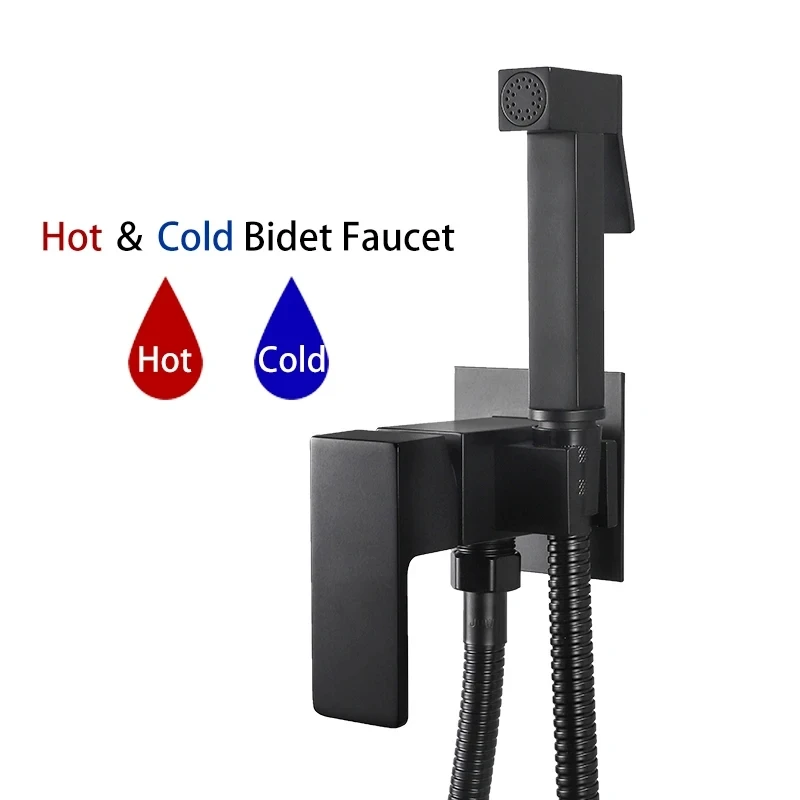 خلاط بيديه أسود ULA، رشاش بيديه محمول، صنبور حمام...