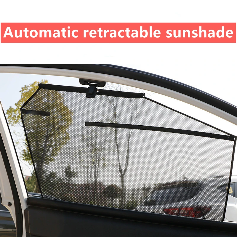 

Autoscaling Car Sun Shade UV Protector Car Curtain Car Window Sunshade Side Window Mesh Sun Visor Summer Protection Window Film