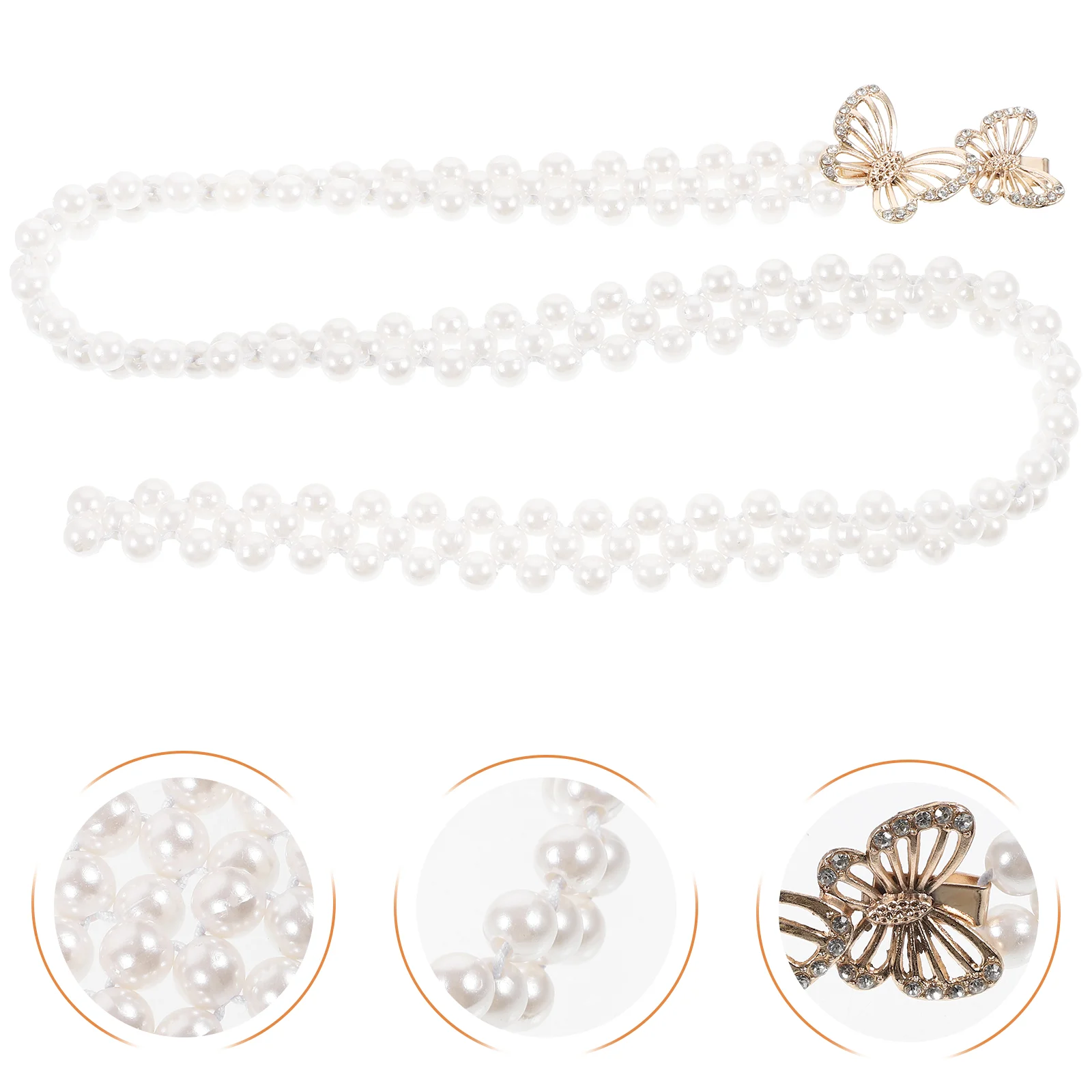 

Waist Chain Women Waist Chain Girls Pearl Waist Belt Wedding Bride Sash Costume Accessory