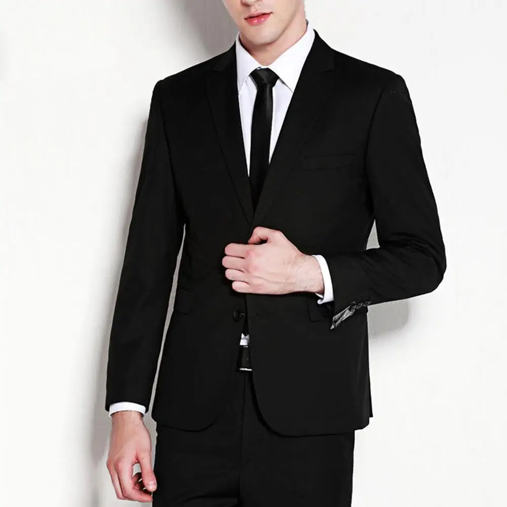 Business Men Blazer Coat Slim Suit Jacket Korean Style Casual Lapel Long Sleeve Solid Color Jackets for men chaquetas hombre