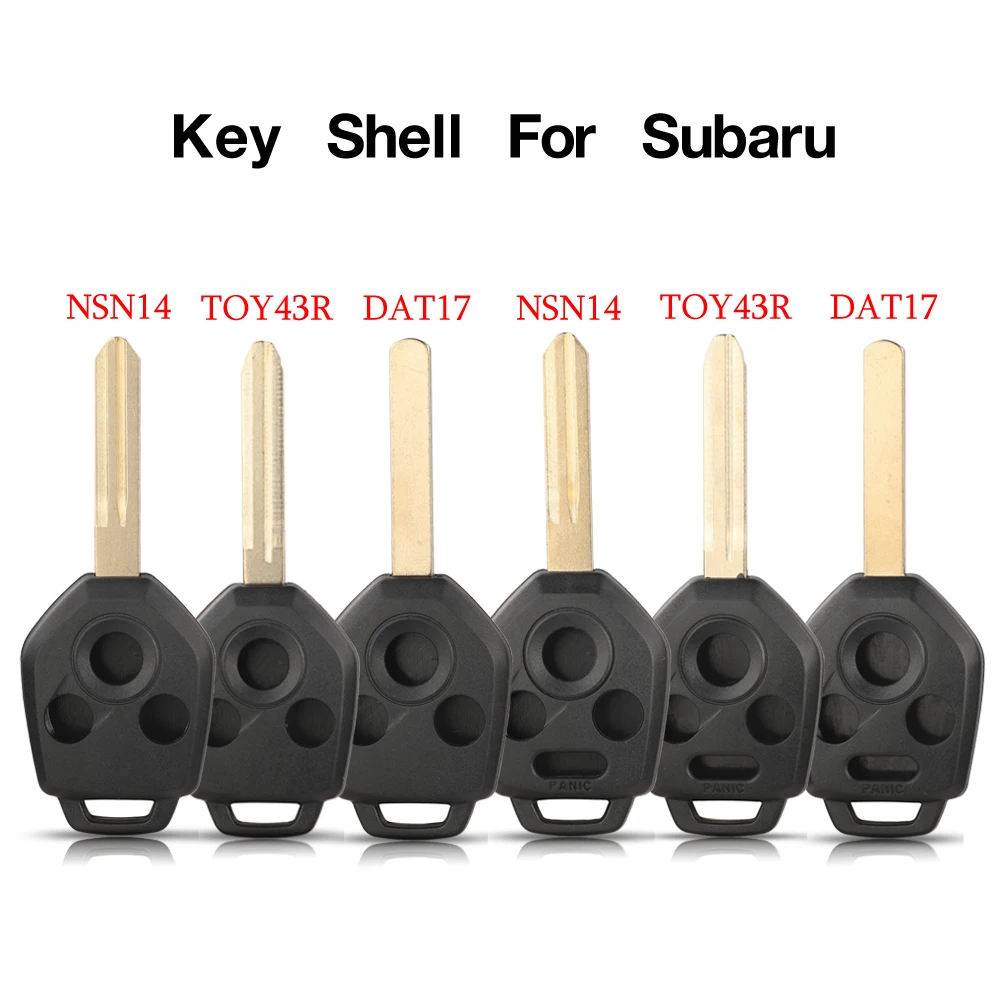 

jingyuqin 10PCS 3/4BTN Replacement Remote Key Shell Case Fob For Subaru Forester Legacy Impreza STI Crosstrek Tribeca Outback
