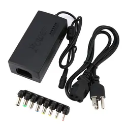 Adaptateur de chargeur universel 96W, AC 110V/240V, pour ordinateur portable/notebook, prise ue pour Dell et Lenovo, connecteurs interchangeables 8 en 1 