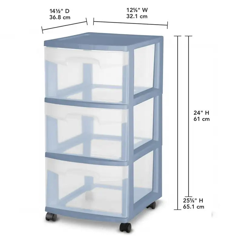 

Drawer Cart Plastic, Blue Ash