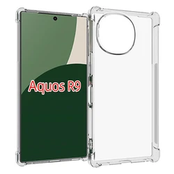 Air Cushion Shockproof Clear Silicone Bumper Phone Case for Sharp Aquos R9 (Clear Airbag Case)