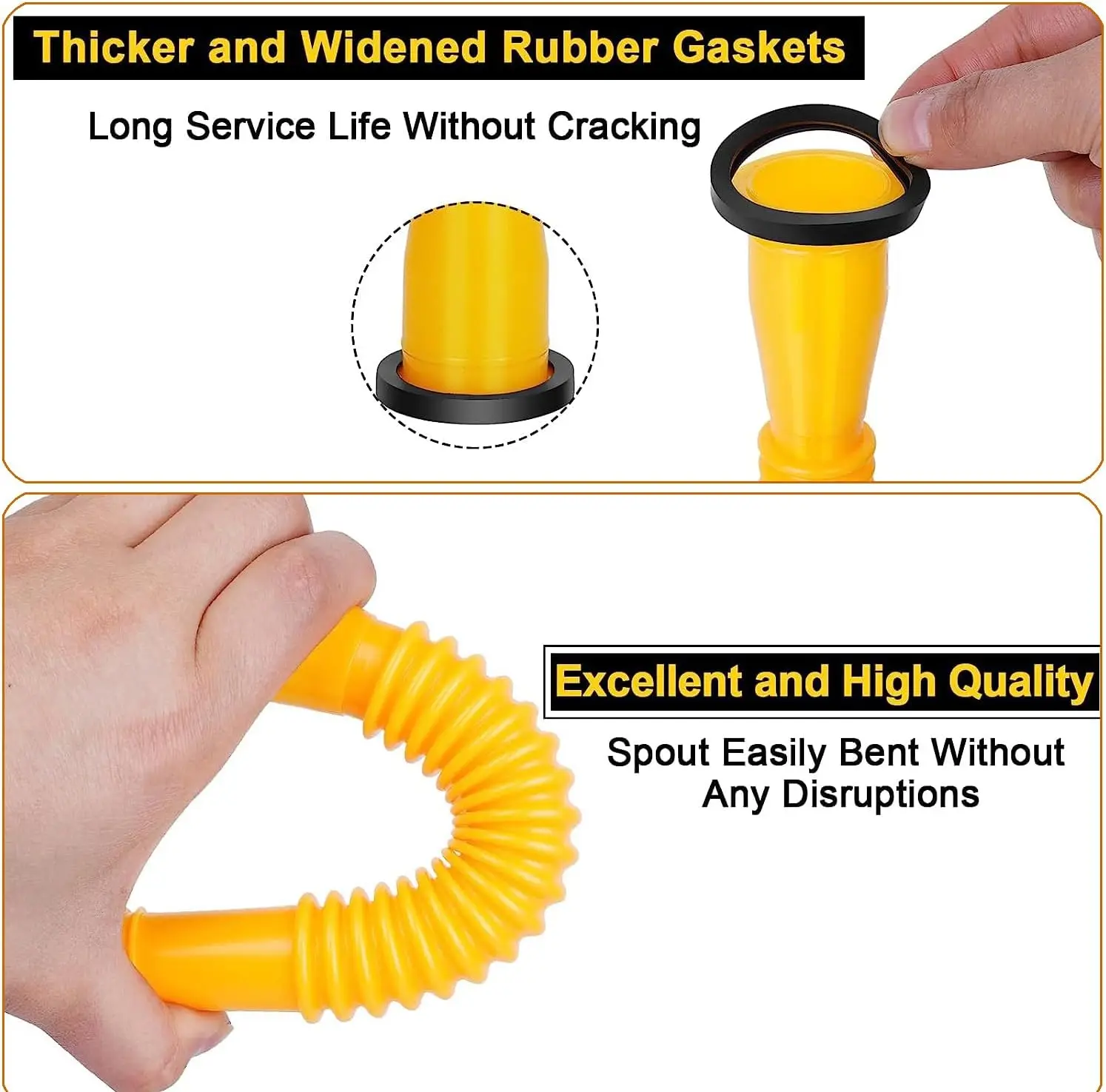 31X Gas Can Spout Kit Nozzle Vent Replacement For Plastic Gas Cans Old Style Cap