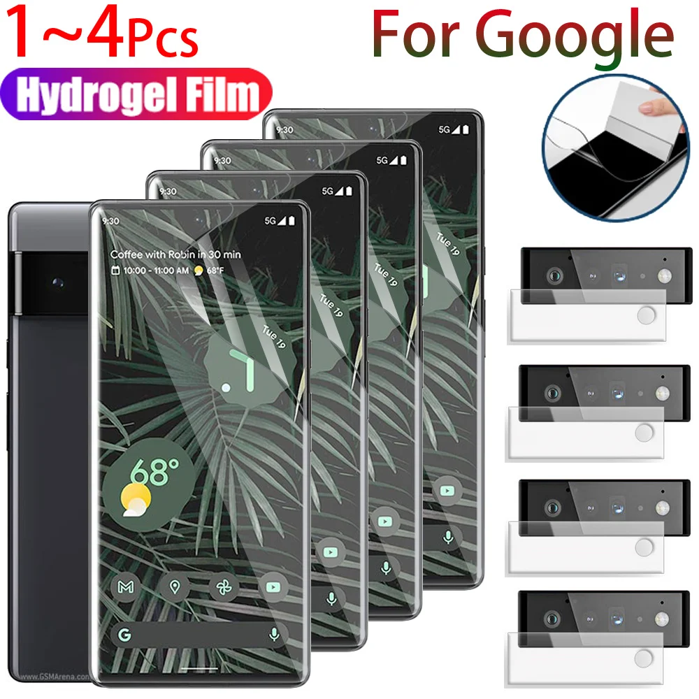 

1~4Pcs,For Google Pixel 7 Pro Screen Protector Pixel 6 pro Hydrogel Film Pixel 7 Screen Protector Pixel 6a Soft Glass Pixel7