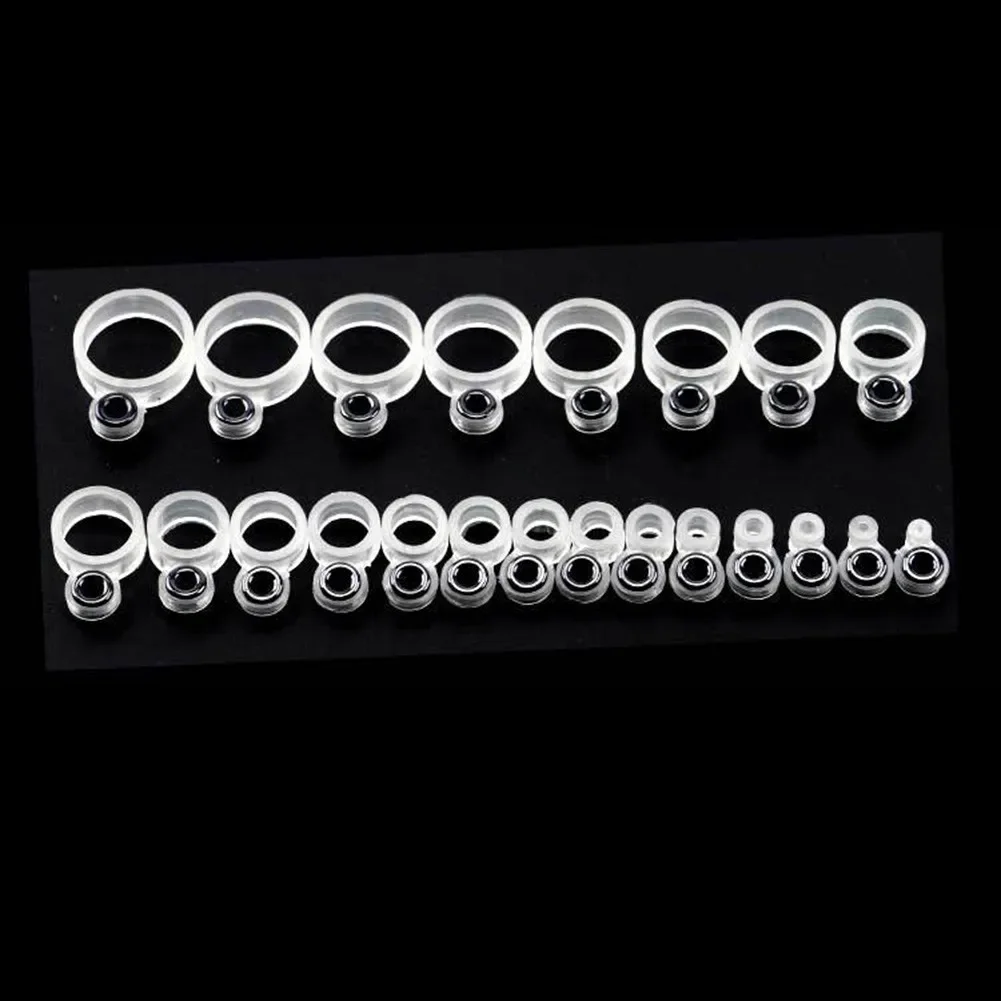 Silicone Fishing Rod Guide Wire Ceramic Ring Tip Repair Kit 14/22Pcs Line Guides Eyes Sets Outdoor Fishing Supplies fishing gear accessories