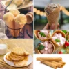 Electric Egg Roll Maker Crispy Omelet Mold Crepe Baking Pan Pancake Bakeware DIY Ice Cream Cone Machine Pie Frying Grill Sonifer 5