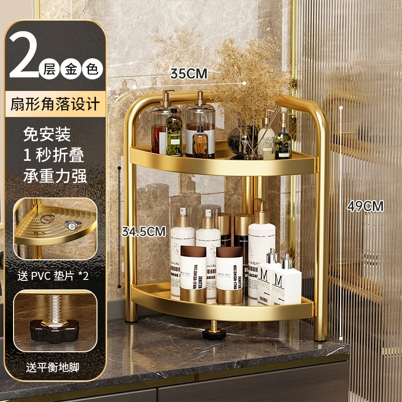 

Toilet Floor Multi-Layer Triangle Storage Rack Toilet Bathroom Washbasin Shelf