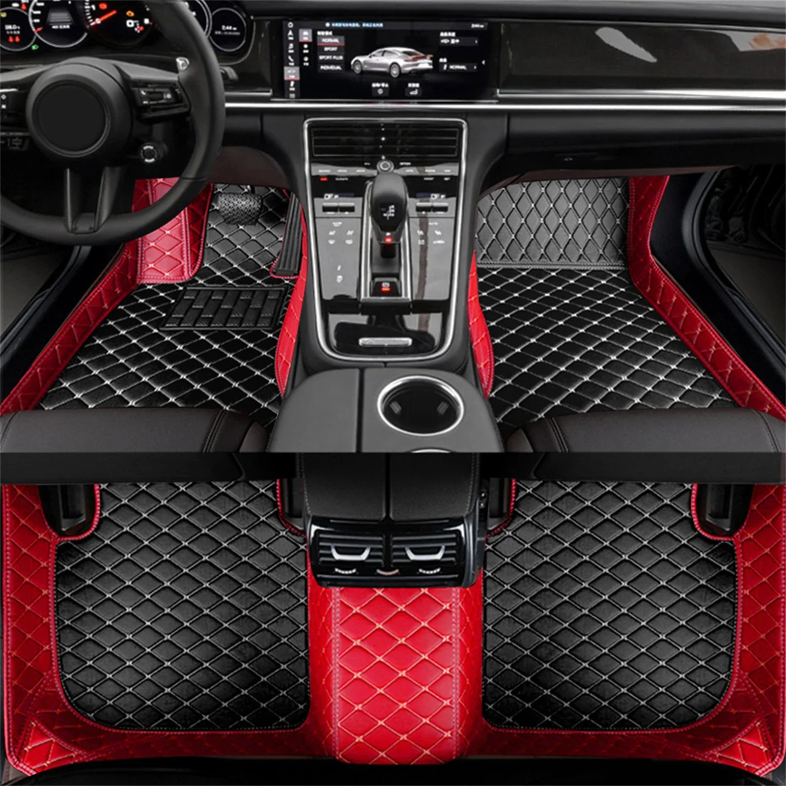 

Custom Car Floor Mat for Audi A4 B7 B8 8KH Sedan B9 8WH Allroad 2017-2023 Interior Accessories Artificial Leather