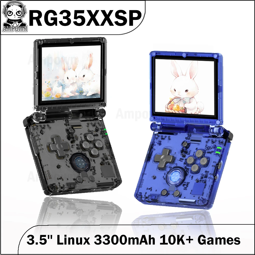 

ANBERNIC RG35XXSP RG35XX SP 3,5 ''IPS Linux Складные портативные игровые плееры Rerto 3300mAh видео игровая консоль 10000 игр