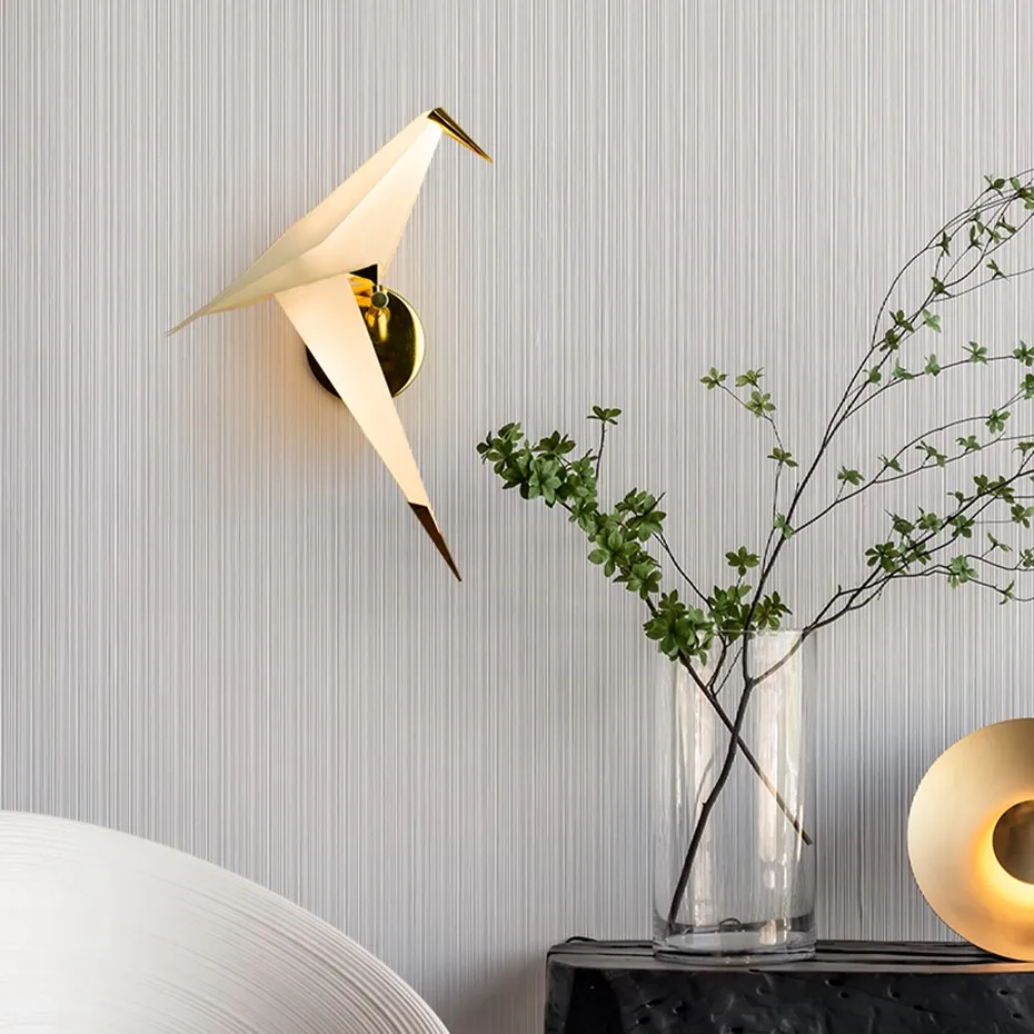 wall sconce lighting Nordic Creative Bird LED Wall Lamp Modern Bedroom Living Room Bedside Wall Lights Indoor Stair Decorative Lighting Wall Light wall mounted bedside lights