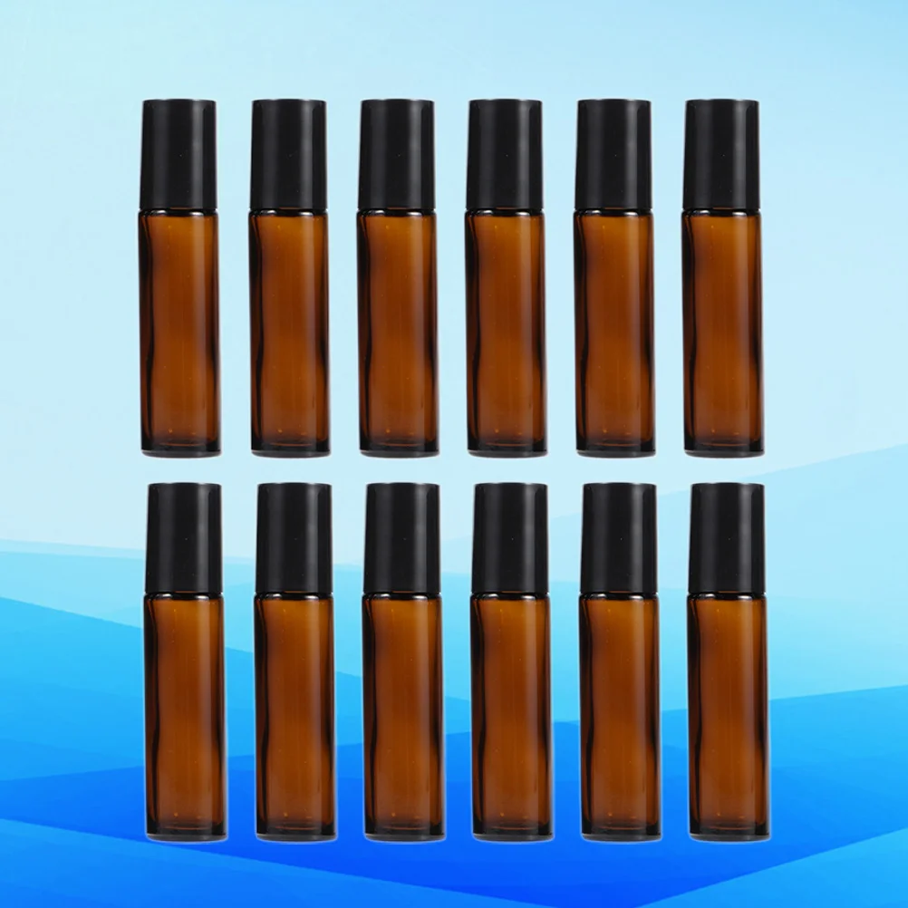 12pcs 5ml Roll On Bottles Refillable Glass Roller Sample Bottles For Spray Bottles Aromatherapy Chemistry Chemicals ( Amber ) fundamentals of bioorganic chemistry textbook