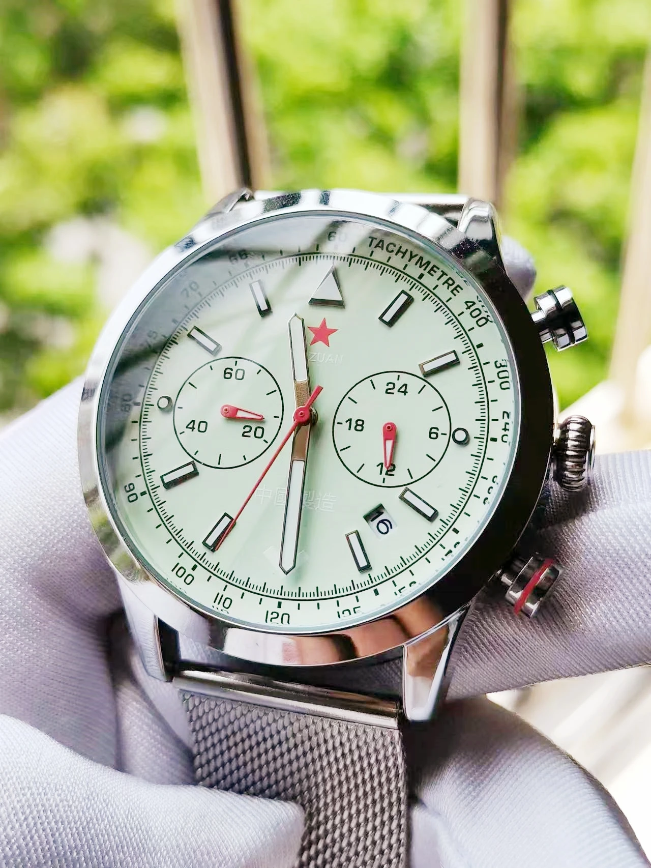 Reloj de pulsera con luz azul para piloto cronografo multifuncional con pantalla de luz nocturna militar resistente 1963 1901 AliExpress