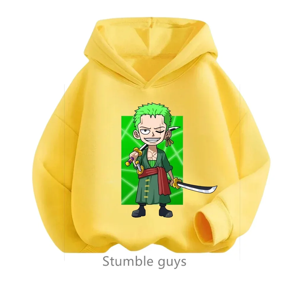 thumbnail image 1 of Sudadera con capucha de una pieza, ropa de anime para niños, ropa para niños, primavera y otoño, ropa para niñas, sudadera con dibujos animados de Luffy Zoro, traje para adolescentes, camisetas con ca, 1 of 5