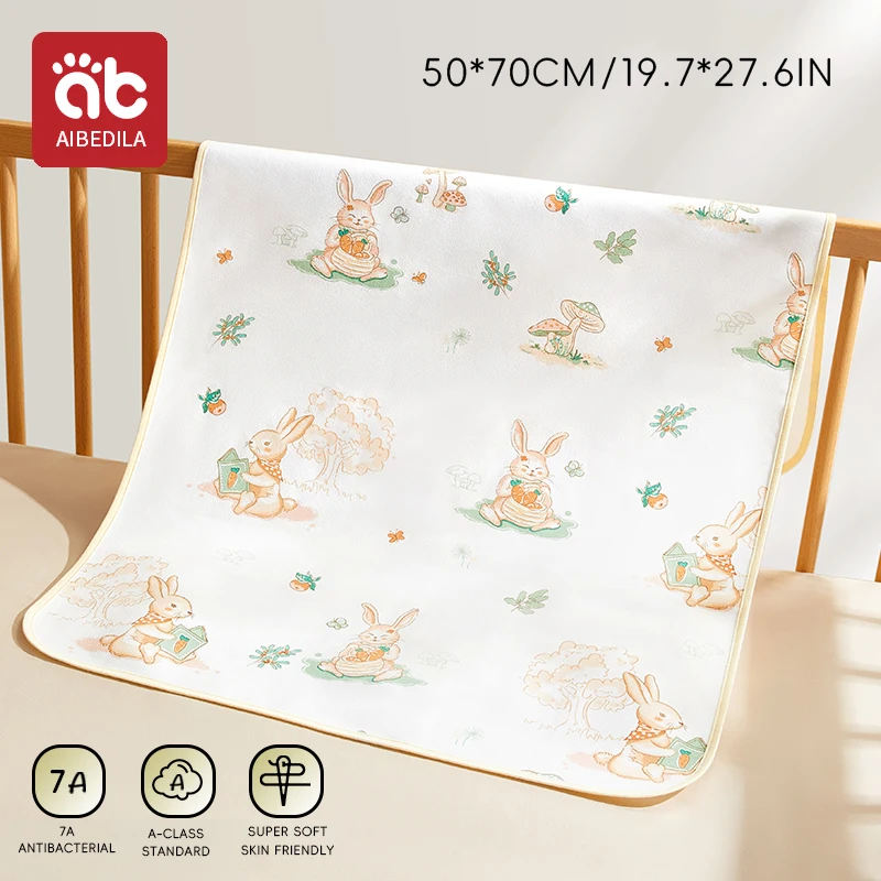 Waterproof Washable Breathable Toddler Mattress Protector with Cute Cartoon Design