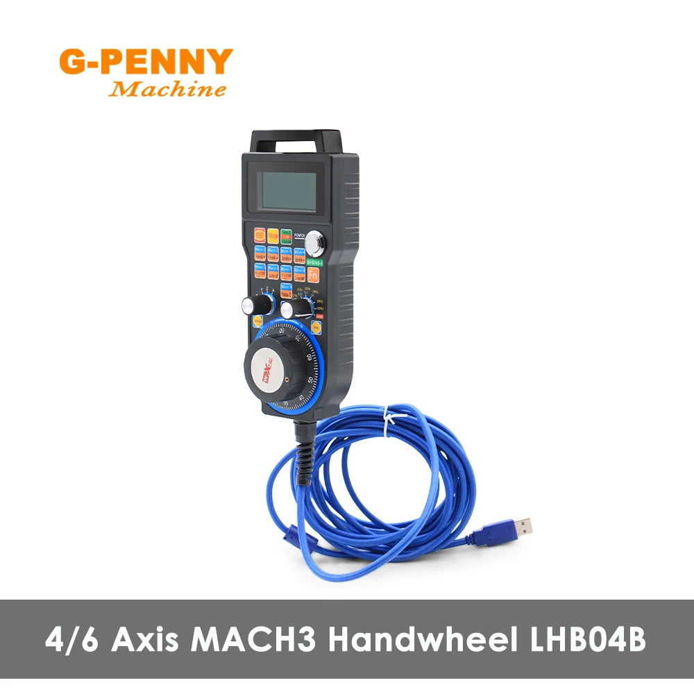 Cnc handwheel mpg manual control XHC 4/6Axis Wired Handwheel LHB04B 5V Line driver output