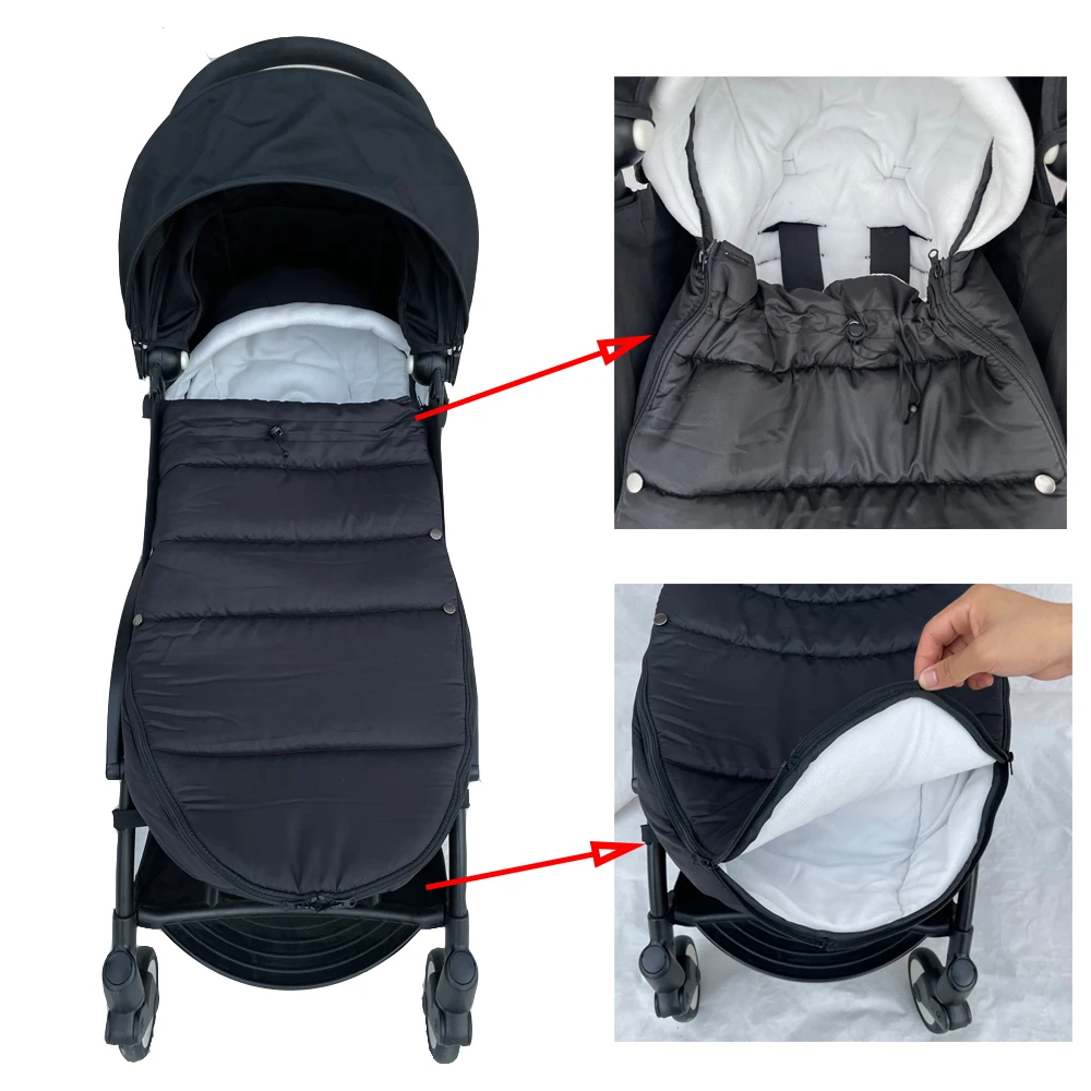 Universal baby stroller accessories Winter socks Windproof Warm Sleepsack Baby Pushchair Footmuff For Babyzen yoyo