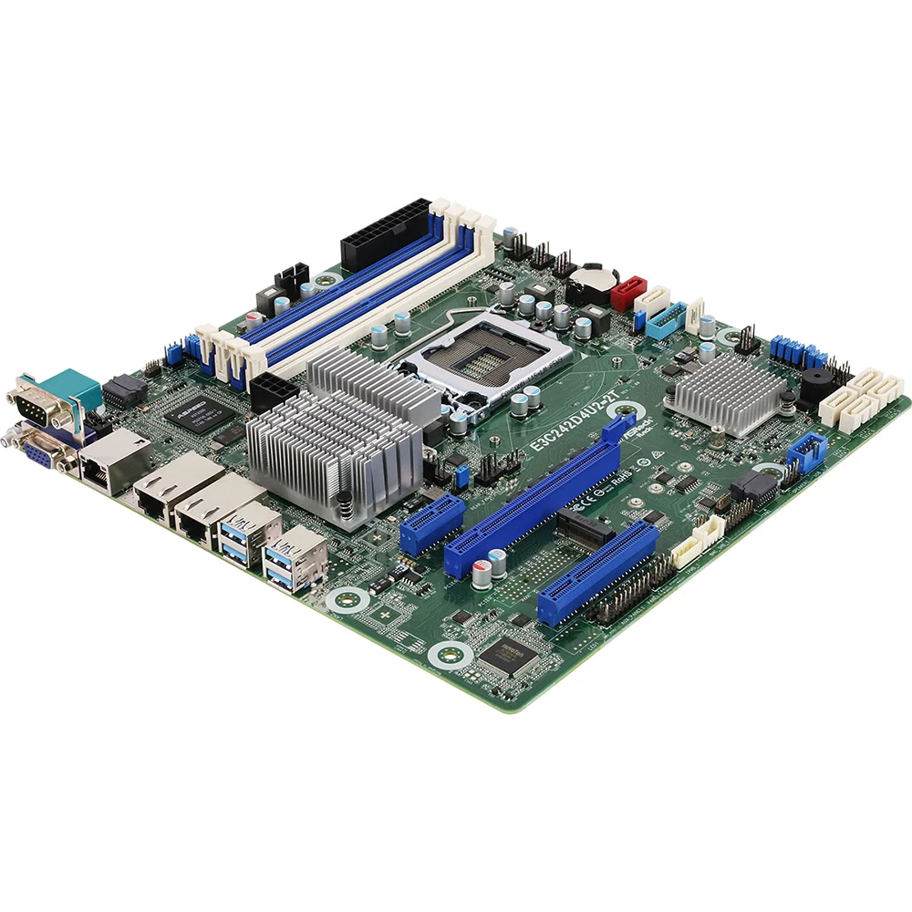 E3C242D4U2-2T Server Motherboard For ASRock Rack C242 LGA1151 DDR4 Support XeonE2100/E2200 High Quality 7 E3C242D4U2-2T Server Motherboard For ASRock Rack C242 LGA1151 DDR4 Support XeonE2100/E2200 High Quality - Image 5