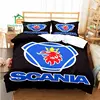 Scania Truck Logo Duvet Cover Set Bedding for Aldult Kids Bed Set Game Quilt Cover Comforter Cover Bedding Set 3