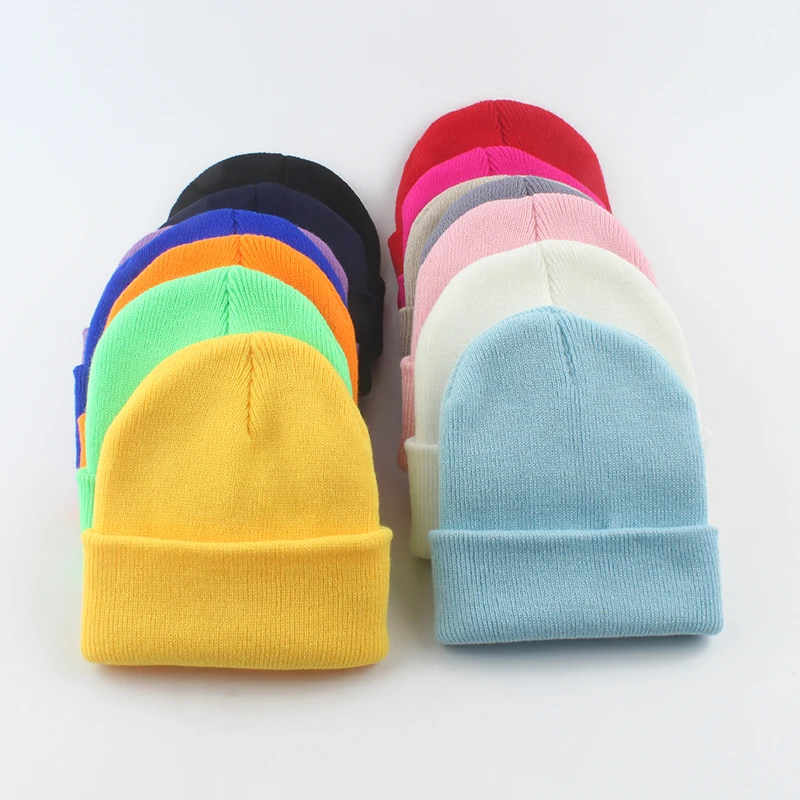 

Parent Kids New Korean Cotton Acrylic Knitted Cap Spring Autumn Winter Baby Hat Gilrs Boys Warm Skullies Beanies Bonnet