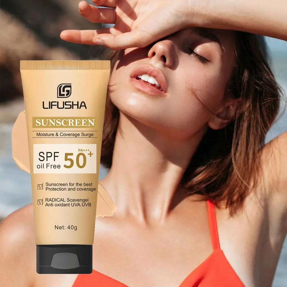 

40g SPF 50 + Face Sunscreen Whitening Sunblock Skin Protective Oil-control Sun Moisturizing Cream Cream Anti-Aging Screen U2V8