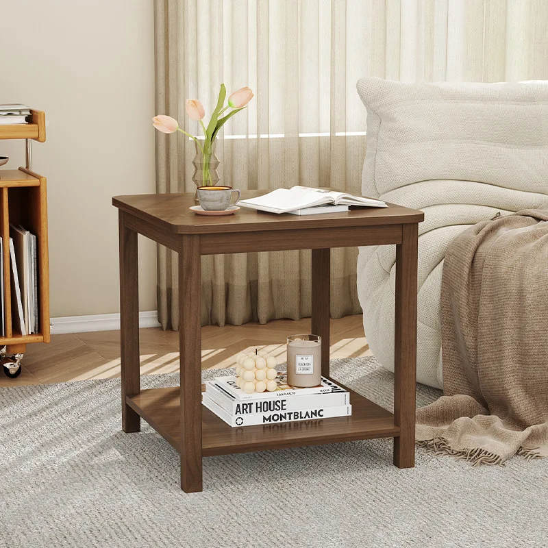 Simple Living Room Sofa Side Table Balcony Corner Coffee Table Small Square Side Tables Bedside Cabinet Living Room Furniture