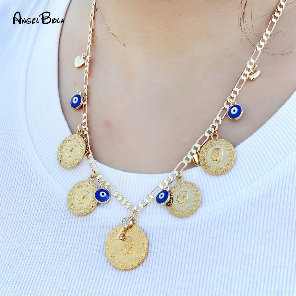 Luxury Shiny Money Coin Pendant 