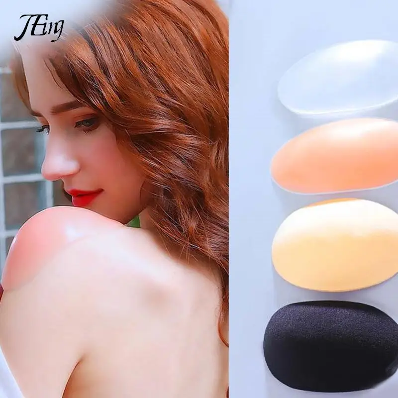 2PCS Anti Slip Shoulder Pads shoulder pads silicone shoulder pad Right Angle False Shoulder Pad Silicone Reusable Self-Adhesive Stickers Unisex