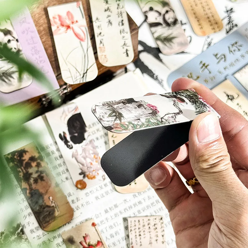 Chinese style Magnetic bookmark Reading mark 4 pcs/pack butterfly magnetic bookmarks