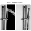 Bathroom Shower Faucet Bath Shower Mixer,25cm Long Spout Wall Mount Bathtub Faucet With Shower Spray Shower System 3
