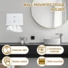 Wall Mount Toilet Paper Dispenser Punch Free Toilet Tissue Drawer Box Paper Towel Holder for Bathroom Restroom Kitchen Supplies 2